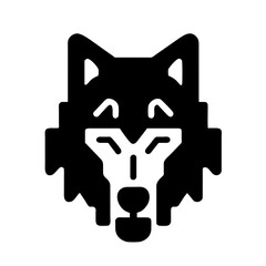 Wolf Silhouette: A Striking Representation of Canine Majesty