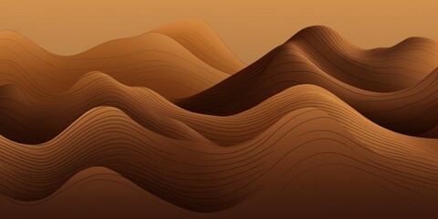 Mountain line art background, luxury Brown wallpaper design for cover, invitation background