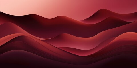 Mountain line art background, luxury Maroon wallpaper design for cover, invitation background