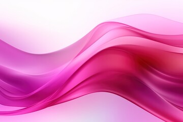 Moving designed horizontal banner with Magenta. Dynamic curved lines with fluid flowing waves and curves