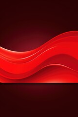 Red Dynamic curved lines with fluid flowing waves and curves