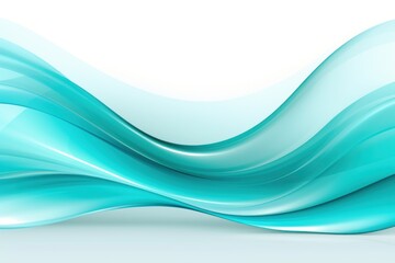 banner with Turquoise Dynamic curved lines with fluid flowing waves