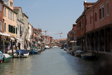 Fototapeta na wymiar Italy Venice Murano island view on a sunny spring day