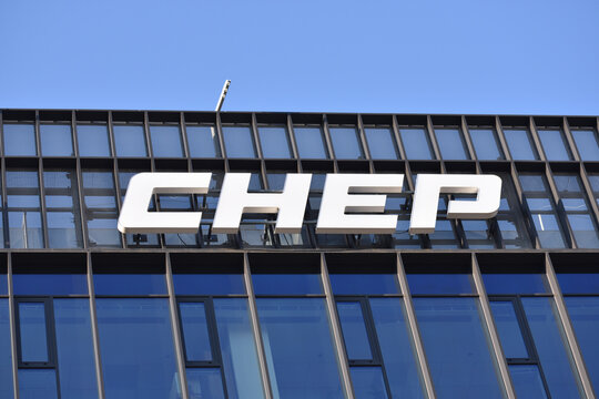 CHEP company office with logo, signage on the facade, pallet and container pooling services. WARSAW, POLAND - JANUARY 9, 2022