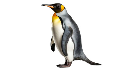 Penguin isolated on transparent background.