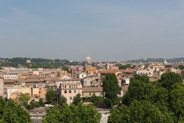 Fototapeta na wymiar Italy Rome city panorama on a sunny day