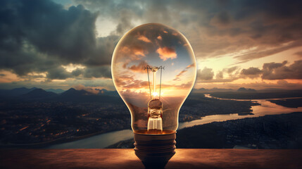 A Close Encounter Exploring the Boundaries of Friendship,,
A lightbulb with a brain inside illuminating the path to success

 - obrazy, fototapety, plakaty