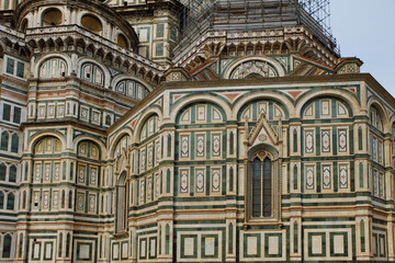 Fototapeta na wymiar Italy Florence view of the Cathedral on a sunny autumn day