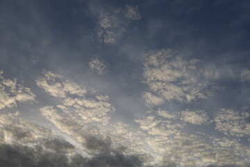 Fototapeta na wymiar blue sky with few clouds , background