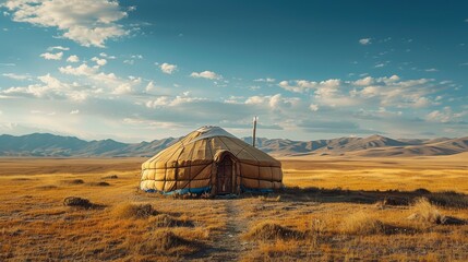 Mongolian deel, Gobi desert, nomadic culture, stark beauty