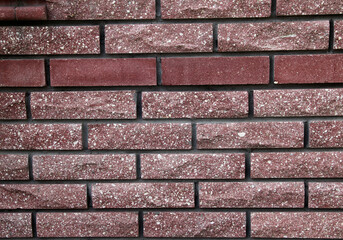 A fragment of a brick wall