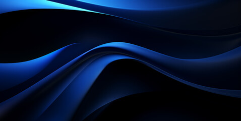 Abstract blue gradient textured background with dynamic, technology background, glowing light rays, soft waves