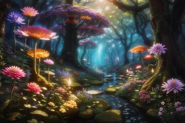 Obraz premium Flower forest