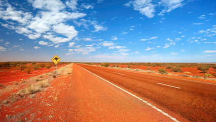 Driving in the outback of Australia's Northern Territory.