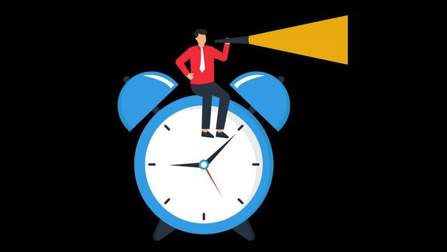 Time Management and schedule clock deadline for task management of pending work on deadline concept,


