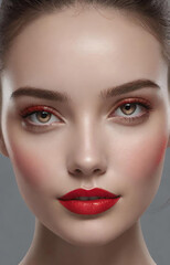 Naklejka premium close up portrait of a woman