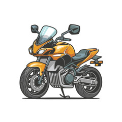 Fototapeta na wymiar Big isolated colorful motorcycle vector 