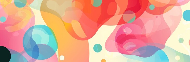 yellow color shapes background illustration orange pink, black gray, brown circle yellow color shapes background