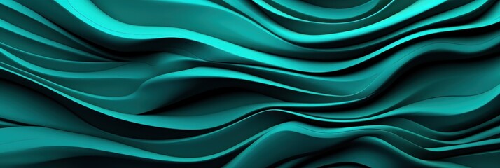 Teal organic lines as abstract wallpaper background