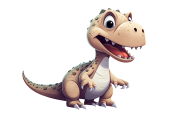 Cutout cartoon of a dinosaur