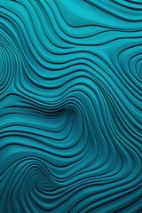 Fototapeta na wymiar Turquoise organic lines as abstract wallpaper background design