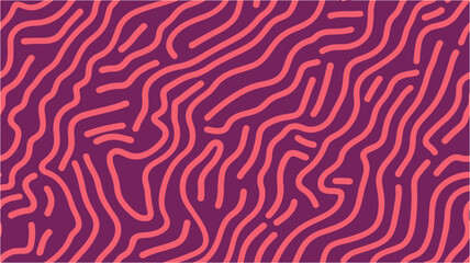 Vintage background. Illustration. Vector animal print. Vector texture with bright waves, vertical curved stripes. Vibrant shapes and stripes on a square pattern. Groovy wave print. Seamless.