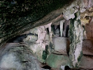 Limestone cave at James Bond Island at Phuket Bay Thailand