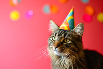 Cat Wearing Party Hat