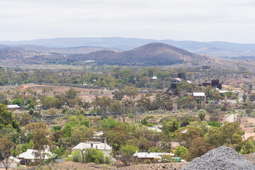 Fototapeta na wymiar Panoramic view of Broken Hill, New South Wales, Australia