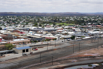 Panoramic view of Broken Hill, New South Wales, Australia