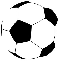Soccer ball icon without background