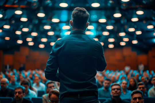 Speaker giving a talk