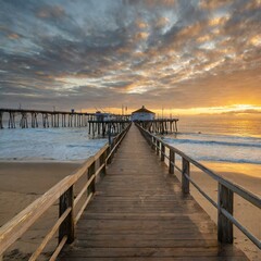 pier at sunset