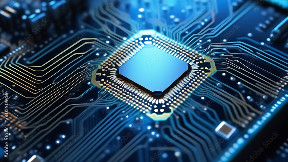 Aufkleber microprocessor, electronic processor, cpu unit. information technology