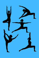 silhouettes of people