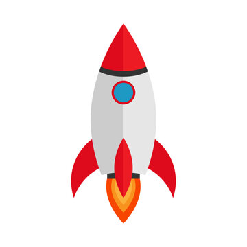 Rocket Spaceship in vector illustration.Rocket icon