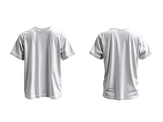 Men's white t-shirt template