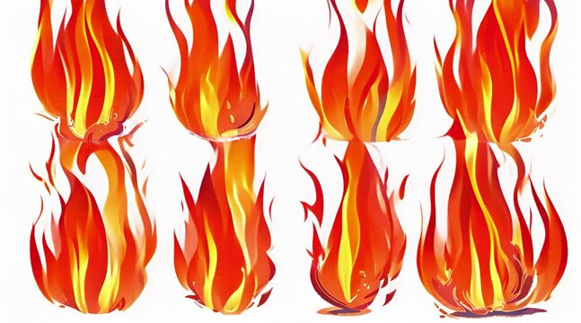 Fire flames, flicker together Generative AI