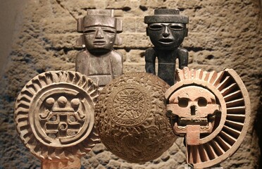 Some Aztec figurines and artifacts from the ancient and mysterious city of Teotihuacán...