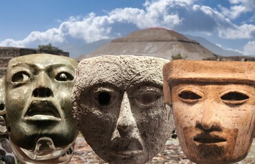 Some Disturbing Ritual Masks from the ancient and mysterious Teotihuacán (Tenochtitlan) in Mexico