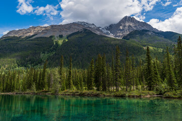 Beautiful Faeder Lake in Yoho National Park, British Columbia, Canada