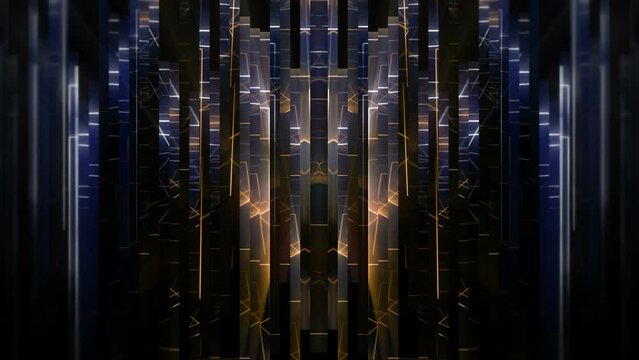 Glowing Cut Lines Wall Motion Background