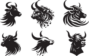 Cow head vector illustration