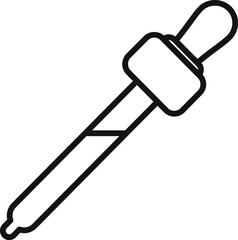 Hair dropper oil icon outline vector. Salon care fashion. Treatment wash mask