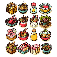 Japanese Food vector illustration Icon.