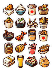 Japanese Food vector illustration Icon.