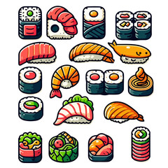 Japanese Food vector illustration Icon.