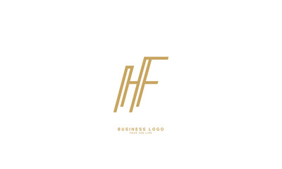 HF, FH, H, F, Abstract Letters Logo Monogram