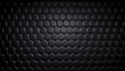 Hexagons pattern black background
