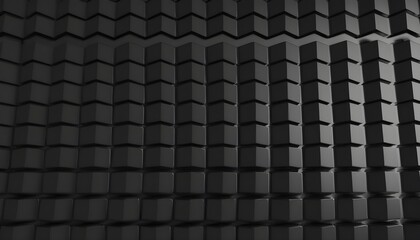 cubes wall pattern black background